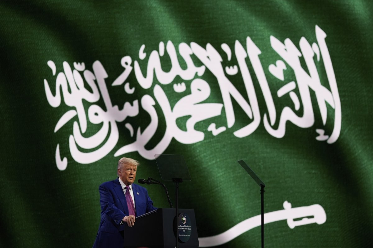President Donald Trump speaks at Saudi-U.S. forum