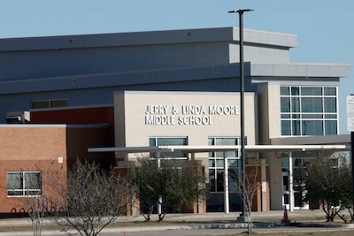 Moore Middle School is seen, Tuesday, Nov. 25, 2025, in Celina. 