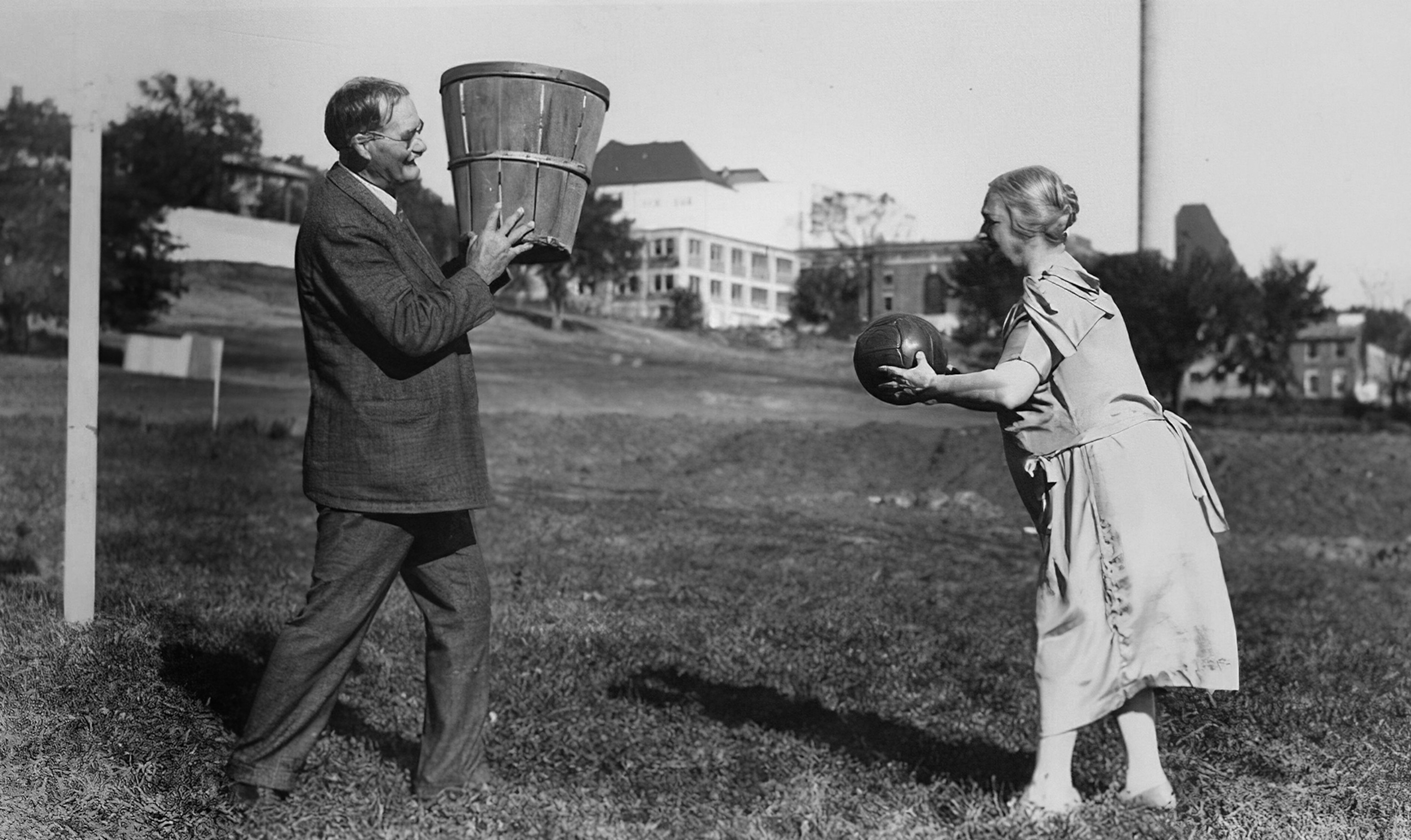 Basketball inventor and his wife