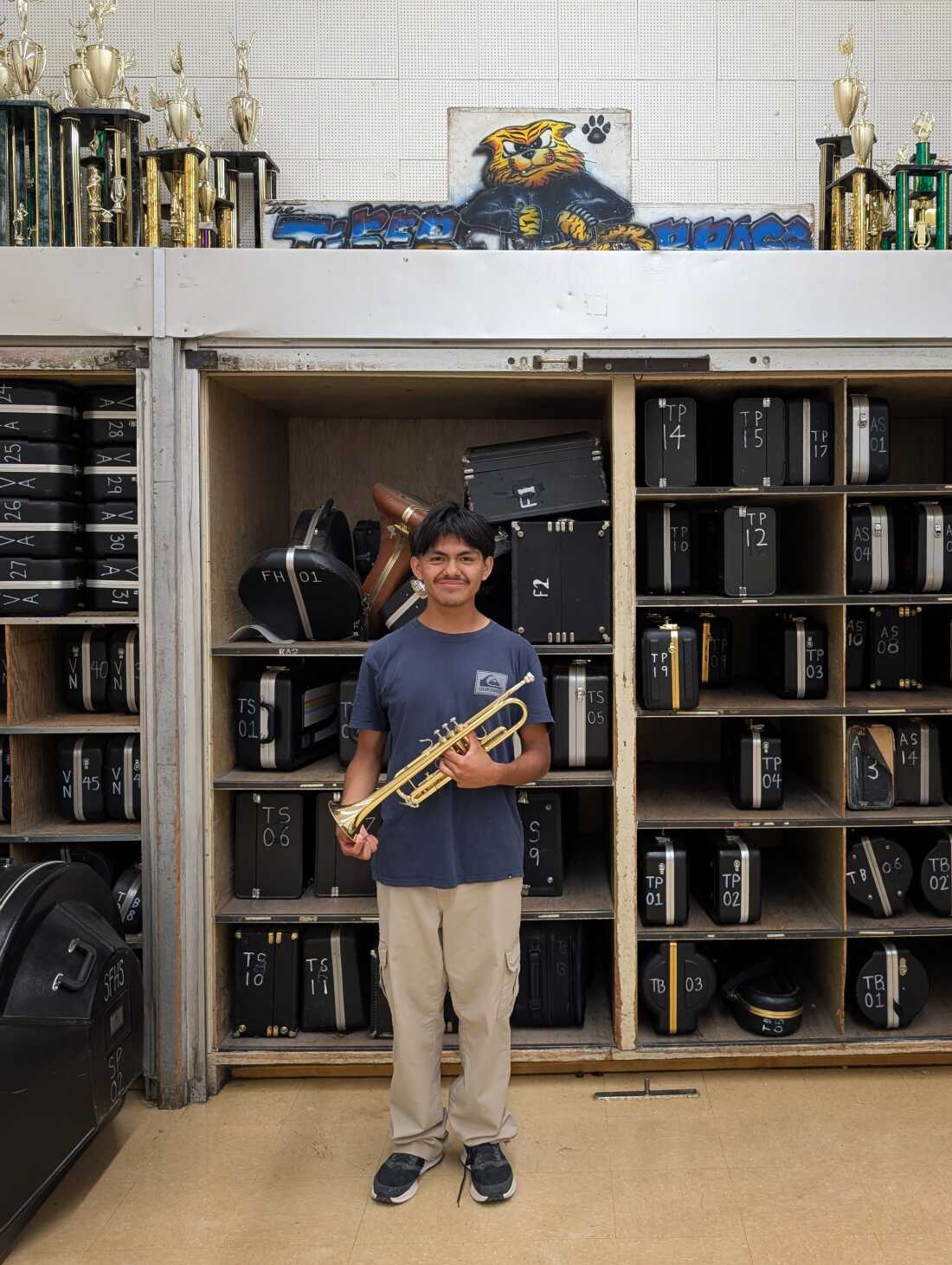11th grader Maximilliano Segura has a new appreciation for the effort to fix instruments after watching The Last Repair Shop.
