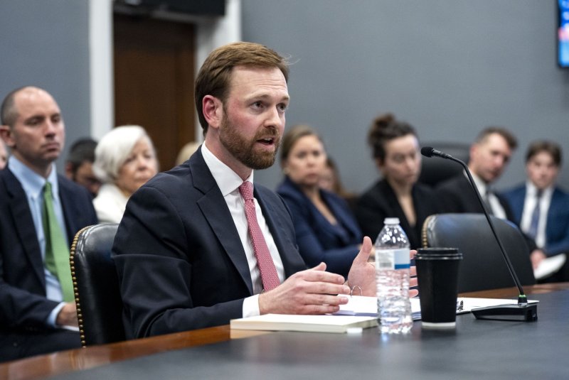 Federal Trade Commission Chairman Andrew Ferguson said the agency will do more with less under the Trump administration during a House Appropriations Financial Services and General Government Subcommittee budget hearing at the U.S. Capitol on Thursday. Photo by Bonnie Cash/UPI
