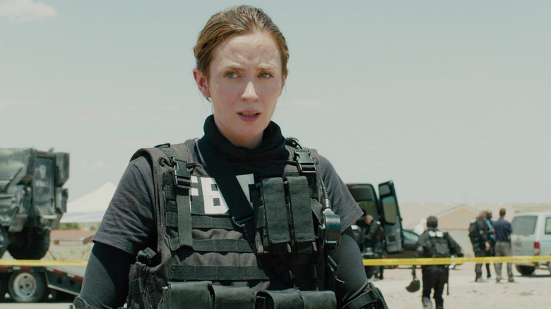 Kate Macer (Emily Blunt) looking distraught in Sicario