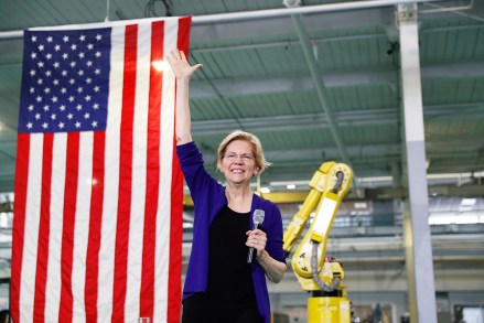Democratic presidential candidate Sen. Elizabeth Warren, D-Mass., speaks at Focus: HOPE in Detroit Election 2020 Elizabeth Warren, Detroit, USA - 04 Jun 2019