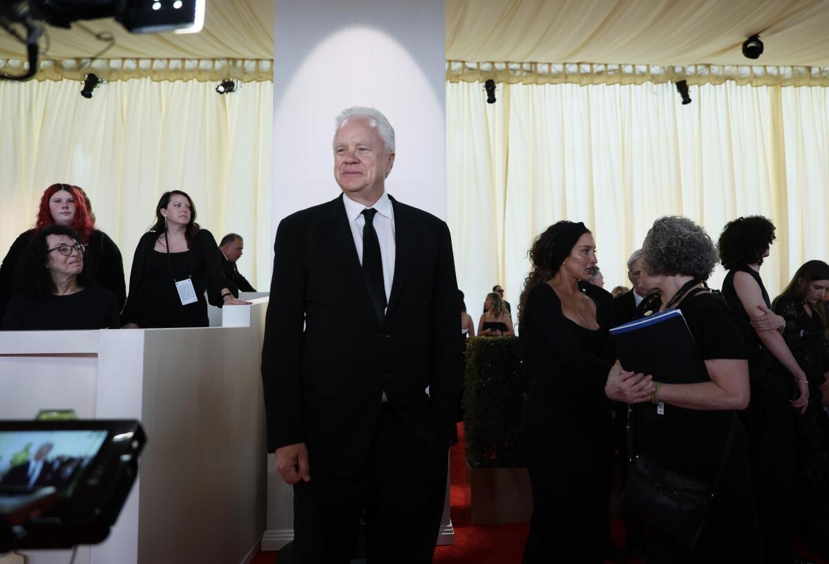 Tim Robbins arriving on the red carpet at the 96th Annual Academy Awards in Dolby Theatre.