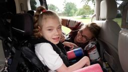 Courtney Leader takes her daughter Cyrina to weekly therapy sessions, paid by Medicaid.