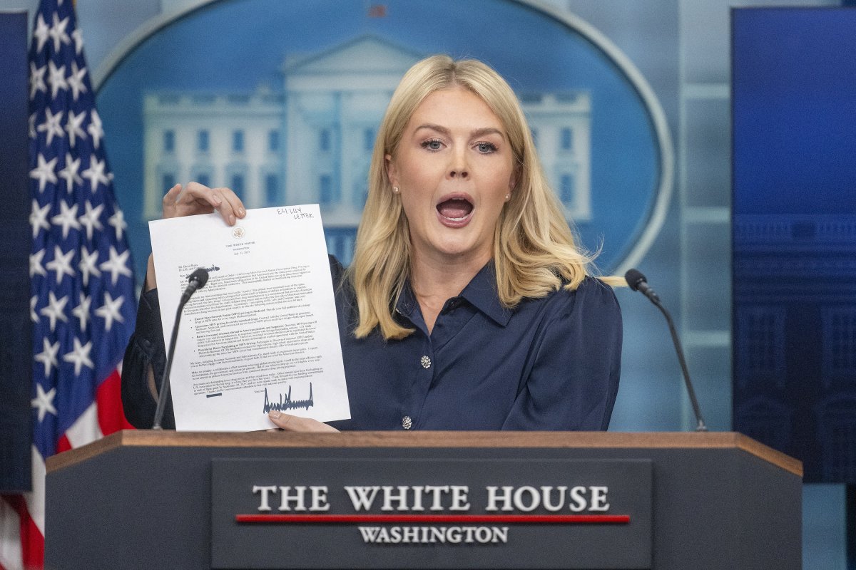 Karoline Leavitt Press Conference Drug Prices